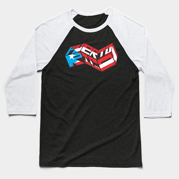 Geo-Puerto Rico Baseball T-Shirt by NOMA17